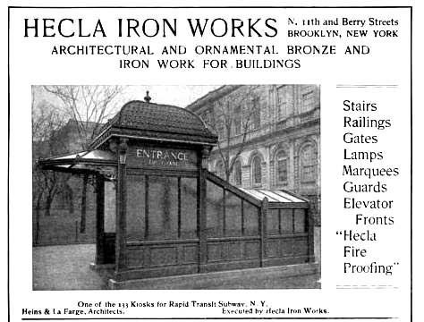 hecla 1905 kiosk jpg ad iron works brooklyn ny